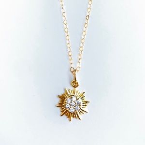 16” Sunburst Charm Necklace